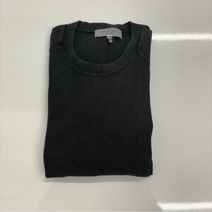 Rag & Bone Men’s Black Waffle Knit Henley Long Sleeve Shirt Size XL